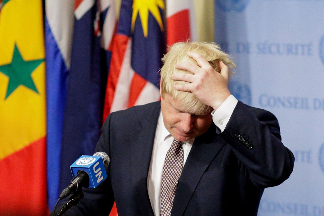 El nuevo ministro de Exteriores británico Boris Johnson durante un discurso en la sede de la ONU en Nueva York, el 22 de julio de 2016 (Reuters)
