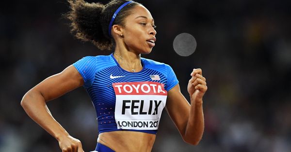 Foto: Allyson Felix, durante los Campeonatos del Mundo de Londres 2017, en los que ganó una medalla de bronce. (EFE)