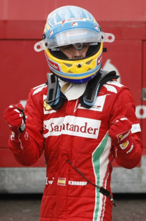 Foto: Alonso, tras la 'pole', es "optimista" y buscará hacer "podio" en Alemania