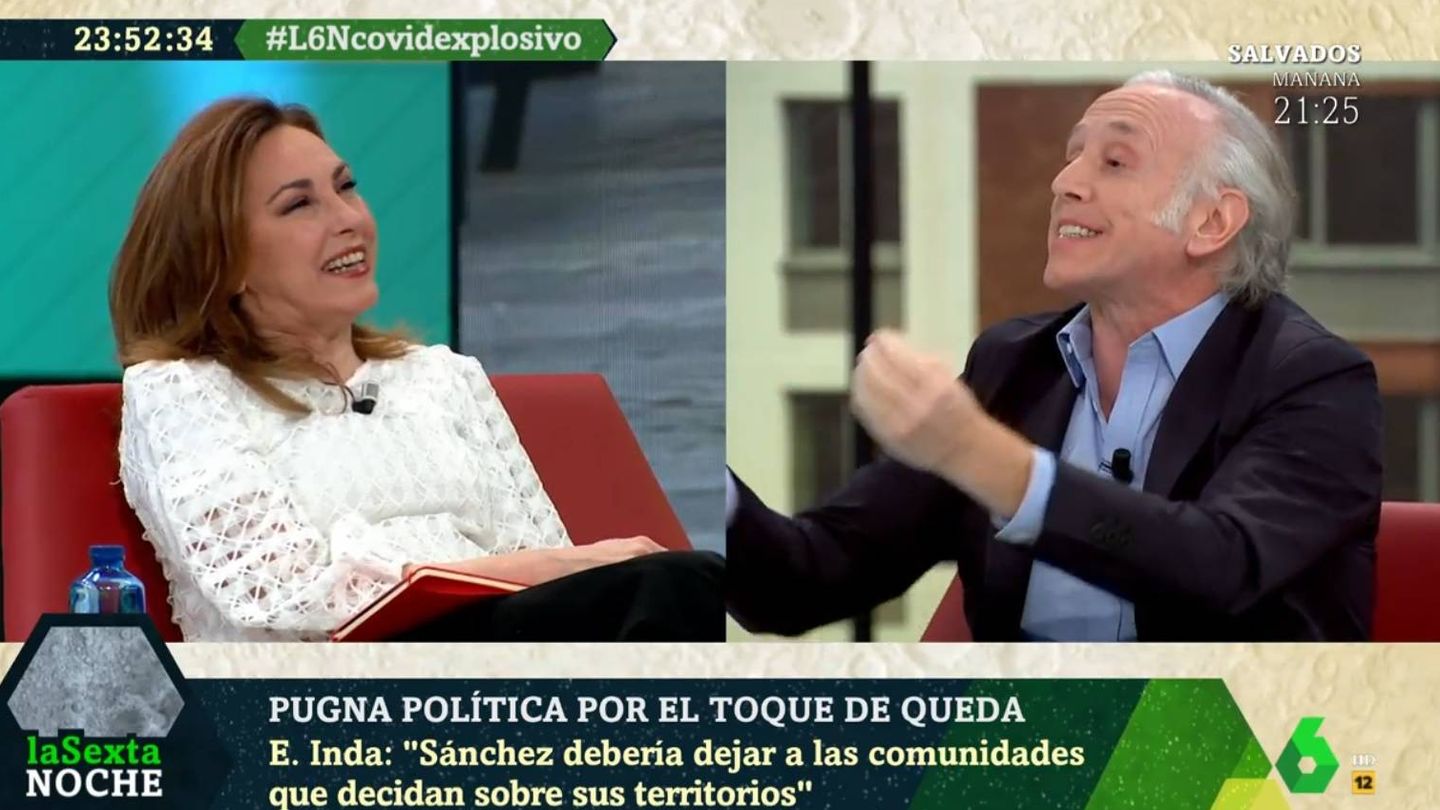 Rubio e Inda discutiendo en 'La Sexta noche'. (Atresmedia).