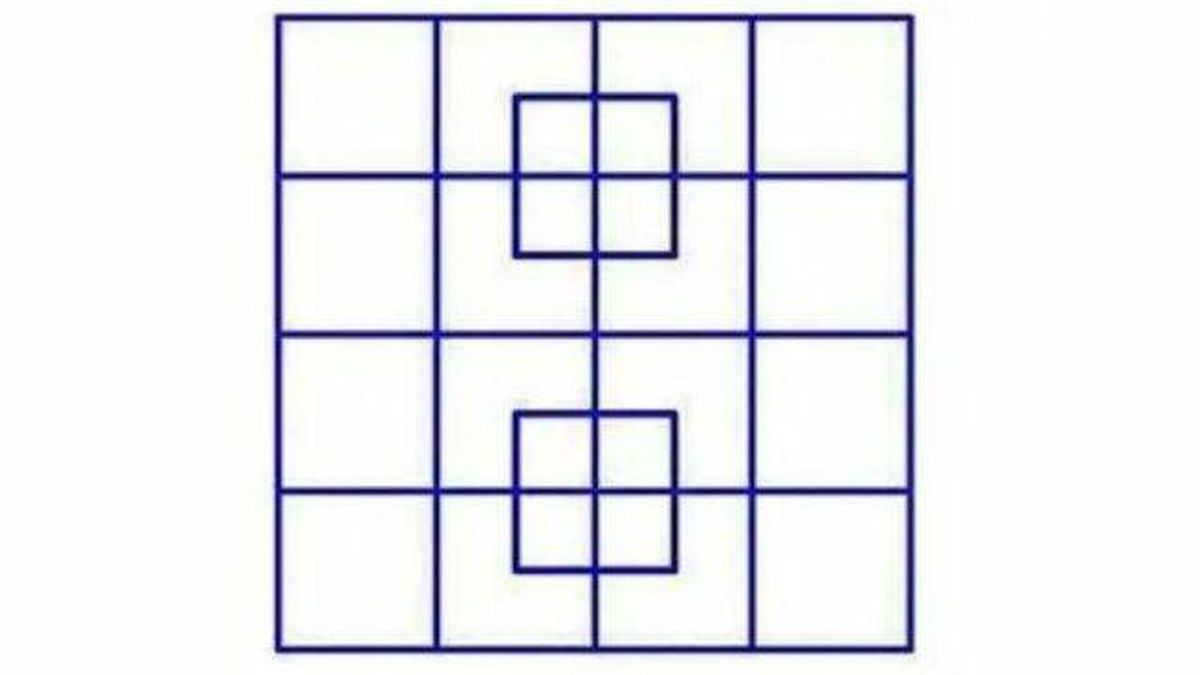 Acertijo visual: ¿eres capaz de saber cuántos cuadrados hay?