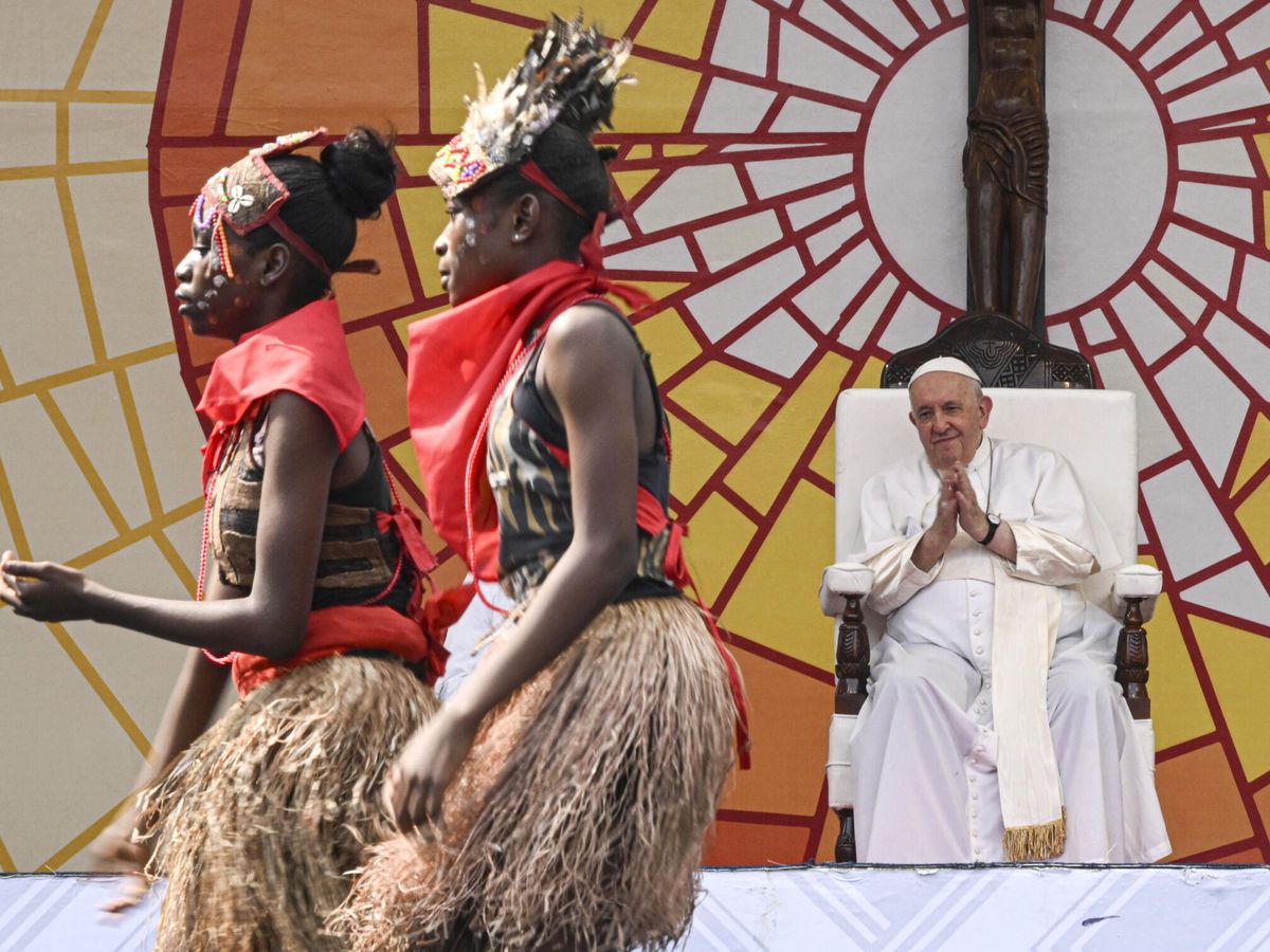 Foto: El Papa Francisco visita Kinsasa. (EFE / Ciro Fusco)