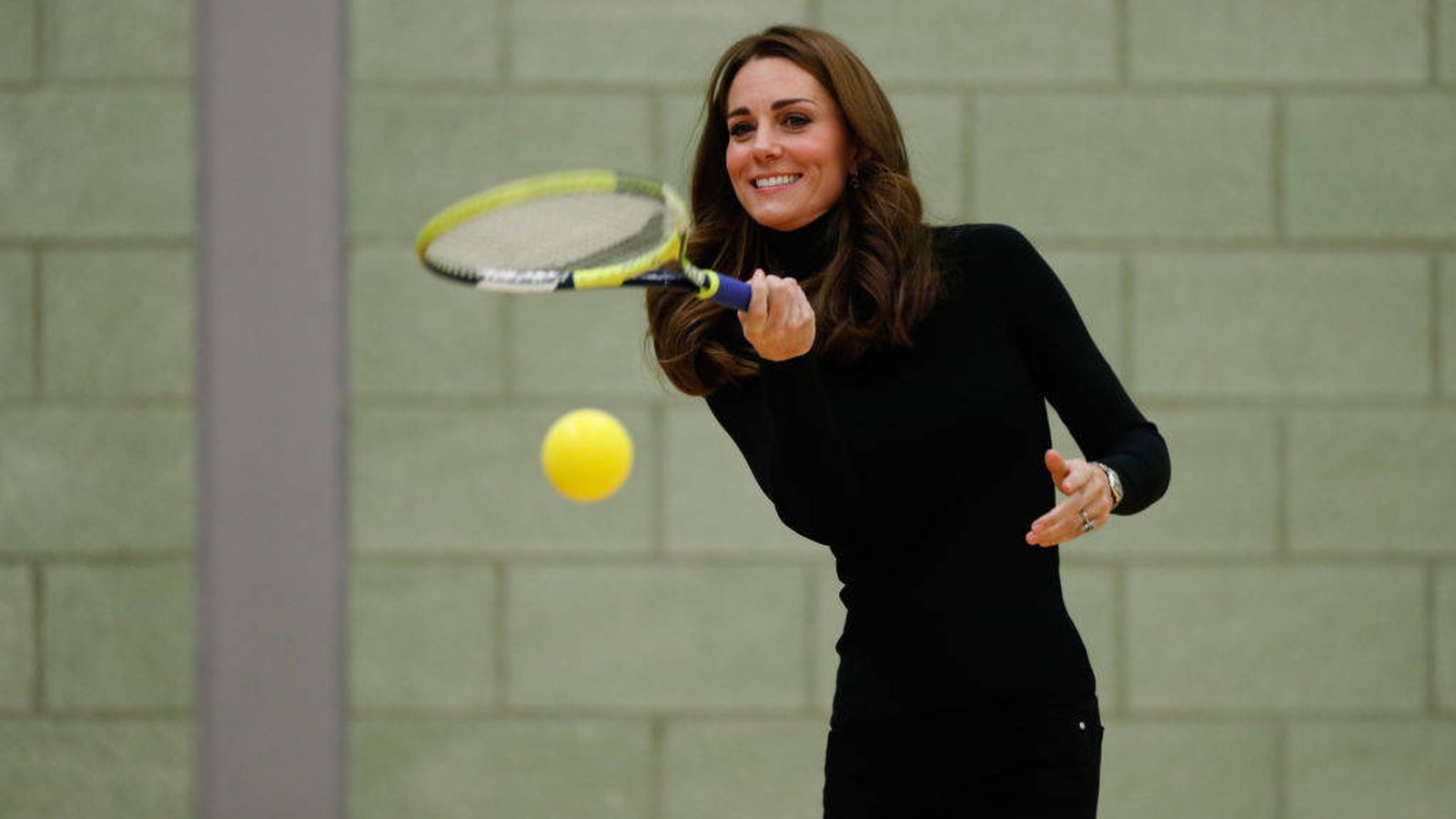 Foto: La duquesa de Cambridge practicando tenis. (Getty Images)