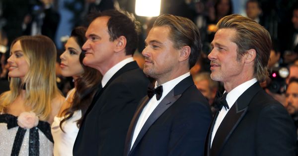 Foto: Tarantino, Pitt y DiCaprio, en la alfombra roja. (Reuters)