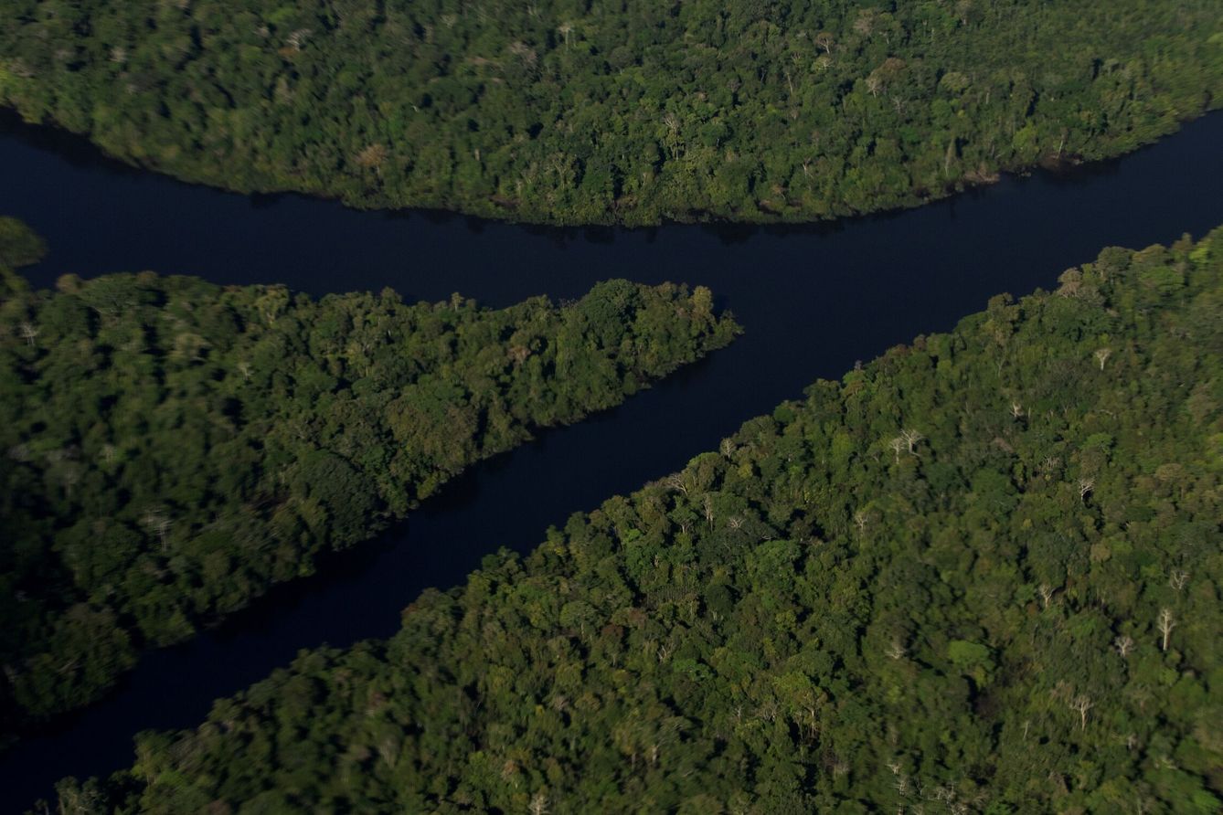 Tramo del río a su paso por Tabatinga, en la Amazonia brasileña (EFE J. Alves)