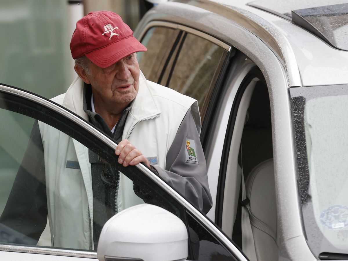Foto: El rey Juan Carlos, durante su último día en Sanxenxo. (EFE/Lavandeira Jr)