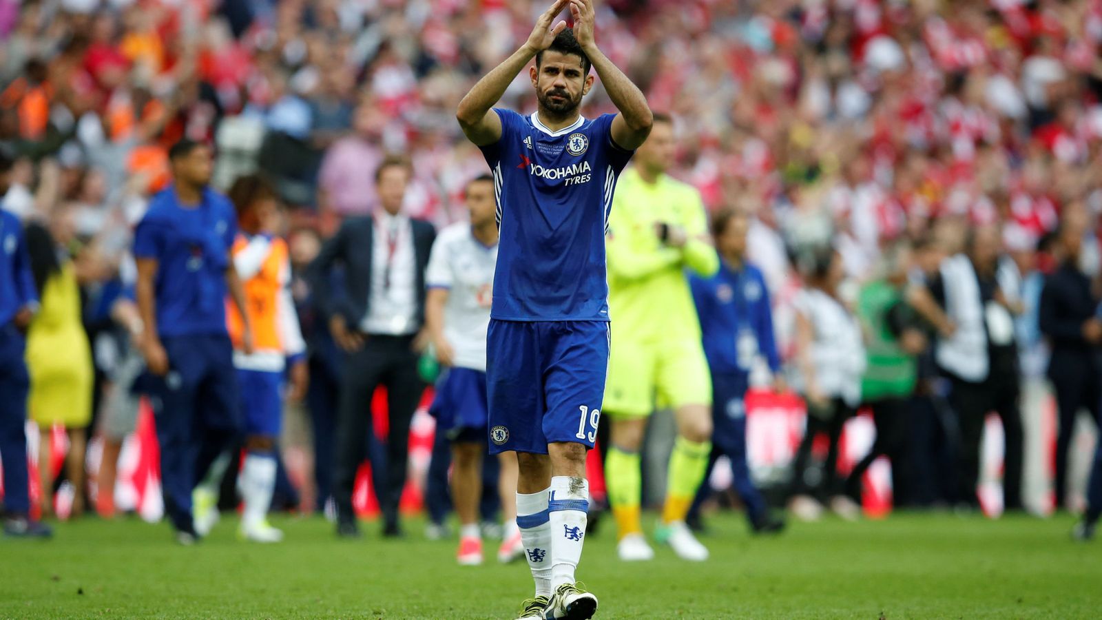 Foto: Diego Costa tras la final perdida de la FA Cup ante el Arsenal. (Reuters)