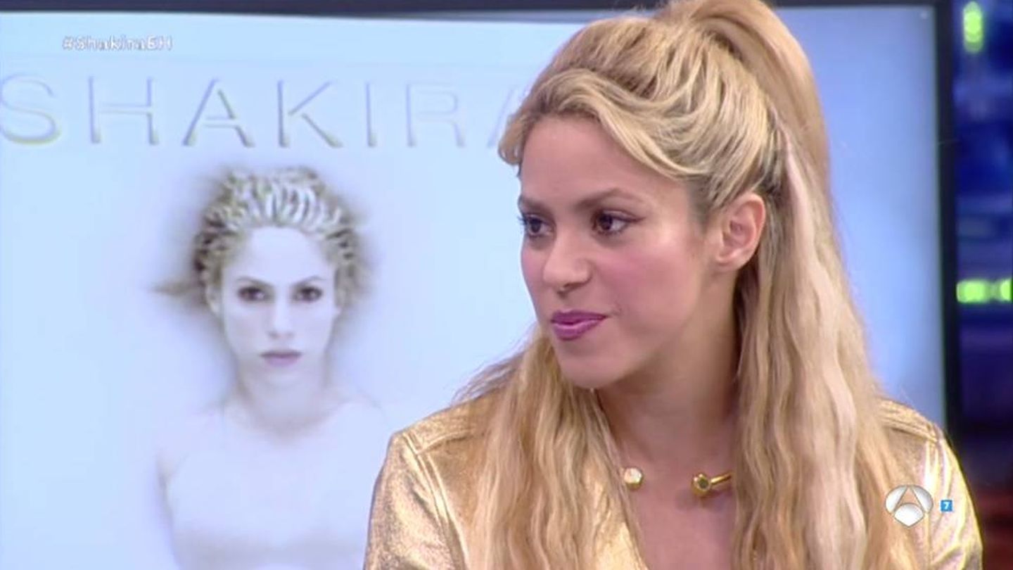 Shakira durante su visita a 'El hormiguero'.