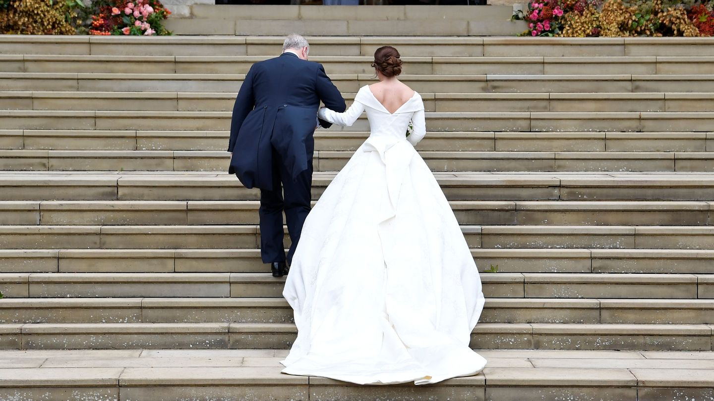 El vestido visto por atrás. (Reuters)