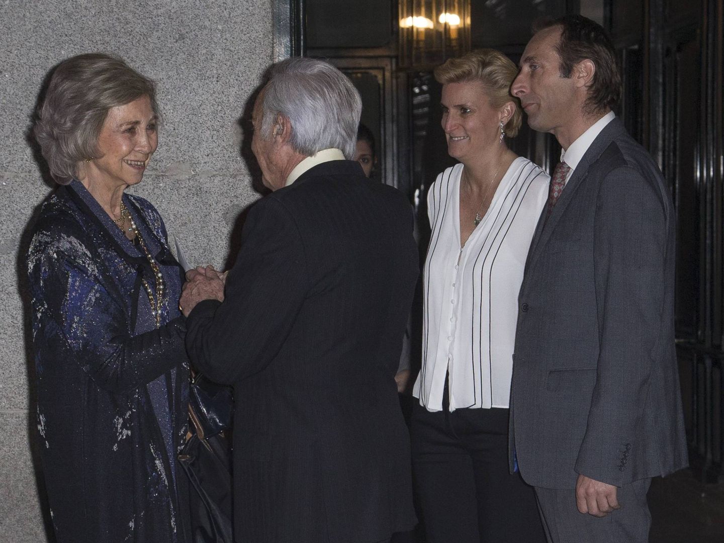 La reina Sofía, en el cumpleaños de Margarita en 2019. (J. Martín para Vanitatis)