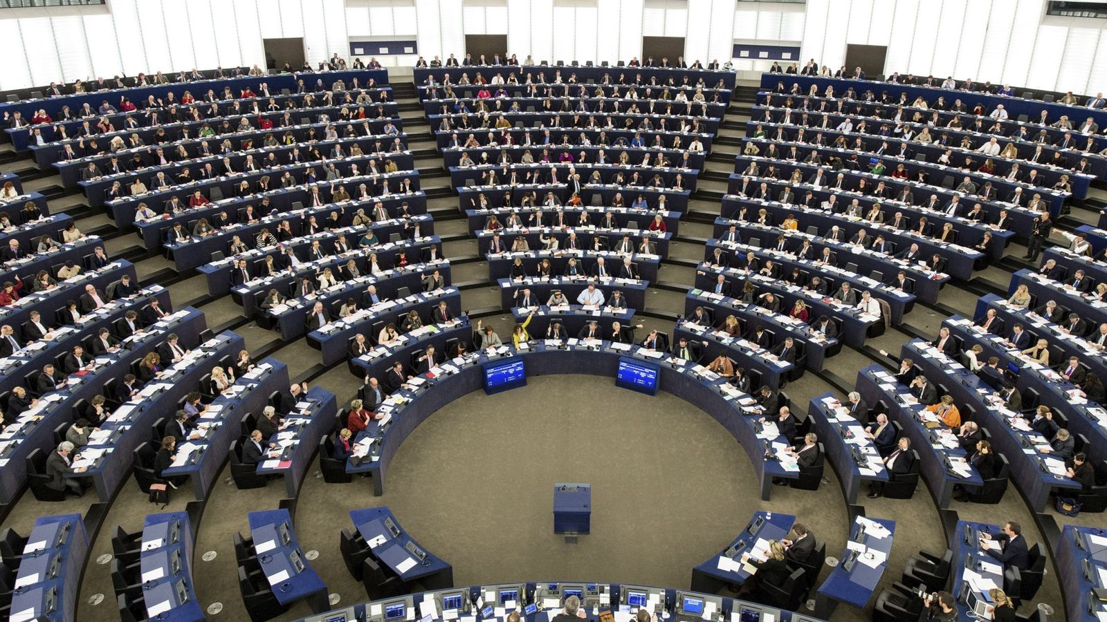 Foto: Sesión plenaria del Parlamento Europeo. (EFE)