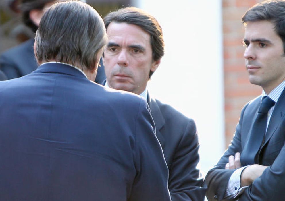 Foto: El expresidente José María Aznar y su hijo José María Aznar Jr. (I.C.)
