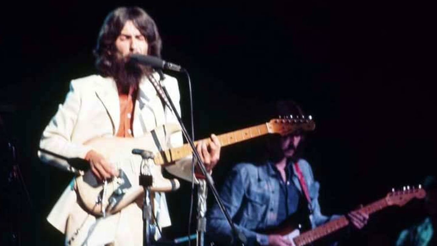 George Harrison y Eric Clapton.
