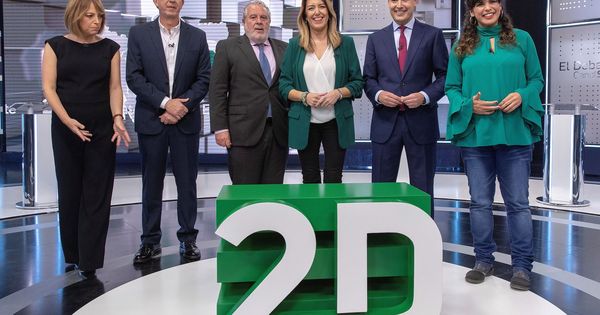 Foto: Los candidatos del primer debate previo a las elecciones andaluzas del 2D (EFE)