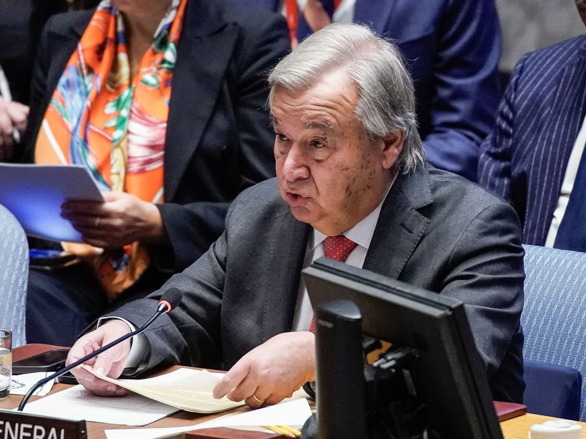 Foto: El secretario general de la ONU, Antonio Guterres. (EFE/EPA/Eduardo Munoz) 