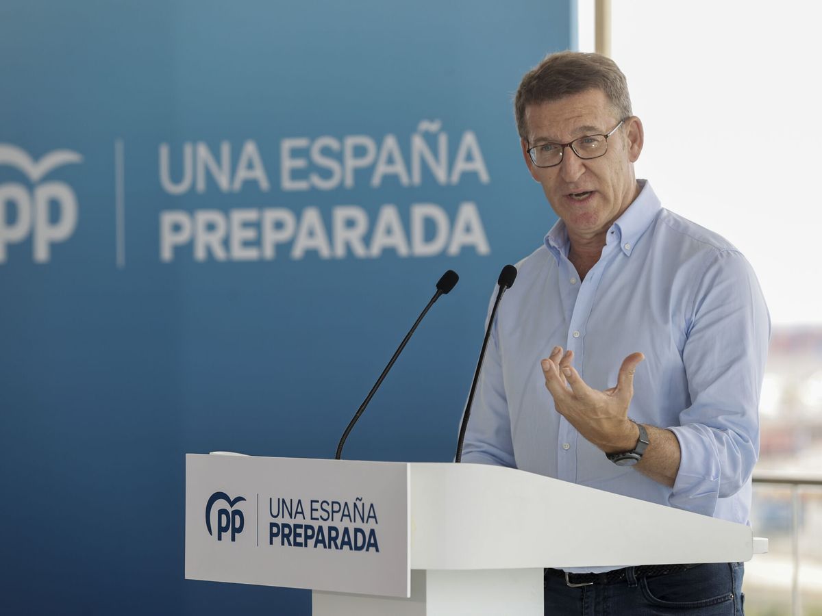 Foto: El presidente del PP, Alberto Núñez Feijóo. (EFE/Kai Forsterling)