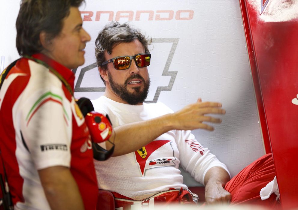 Foto: Fernando Alonso en el circuito de Abu Dabi.