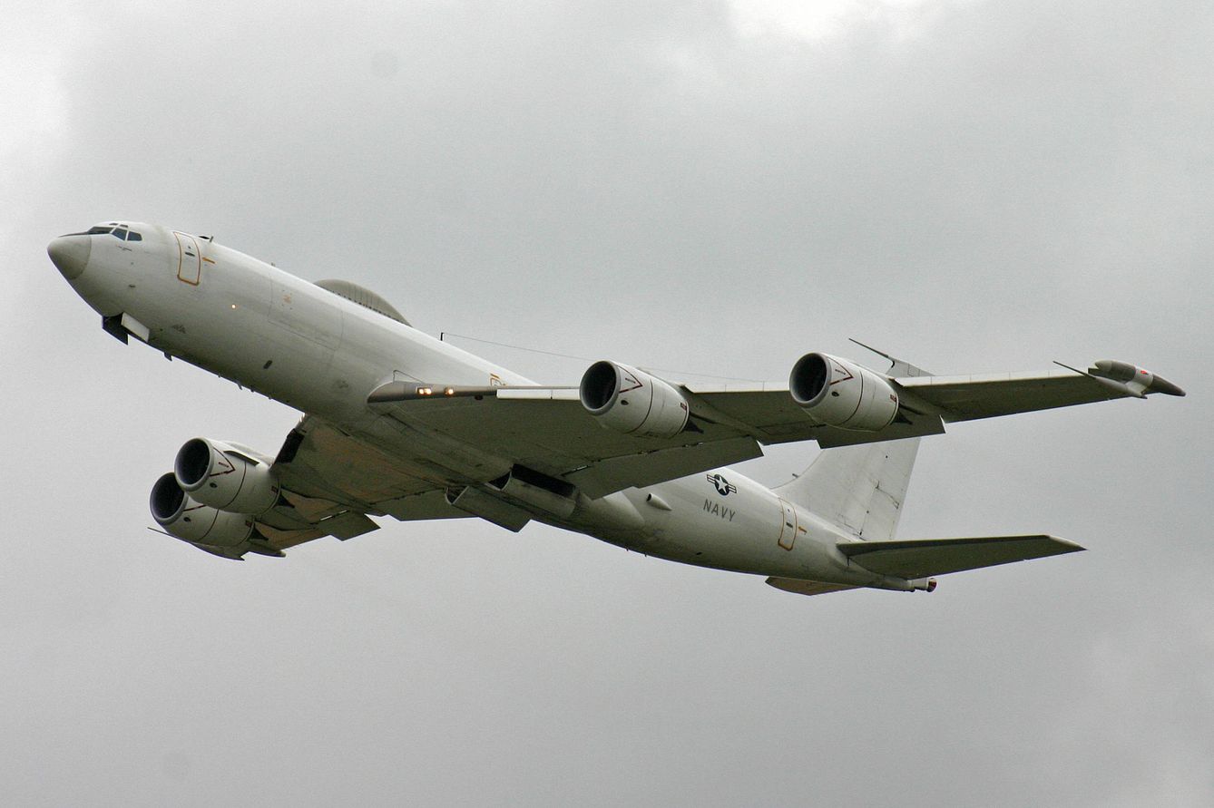 Un avión Boeing E-6 Mercury de la fuerza aérea de EEUU (Wikimedia Commons)