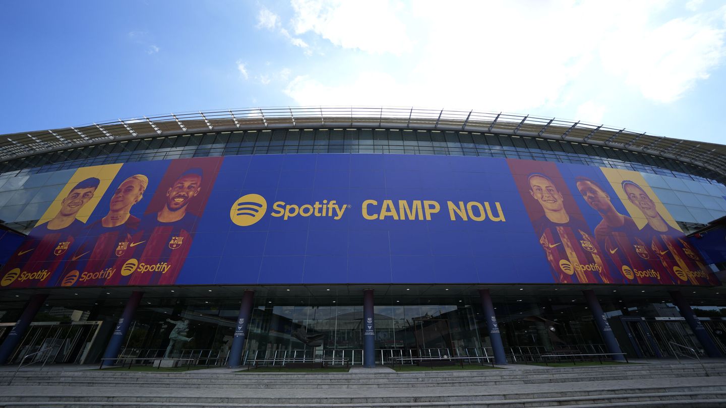 El Camp Nou tras el patrocinio de Spotify. (EFE/Alejandro García)
