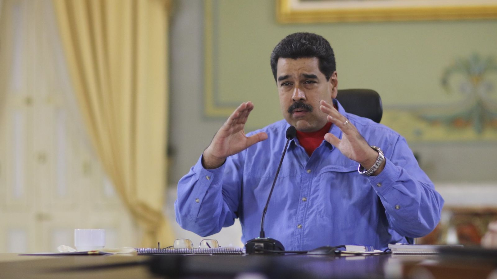 Foto: El presidente de Venezuela, Nicolás Maduro. en el Palacio de Miraflores. (Reuters)