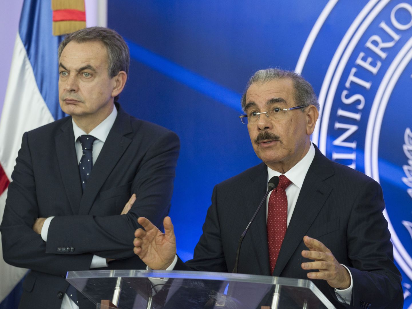 Zapatero no se mostró muy risueño tras el fracaso de la Mesa de Diálogo de República Dominicana. (EFE)