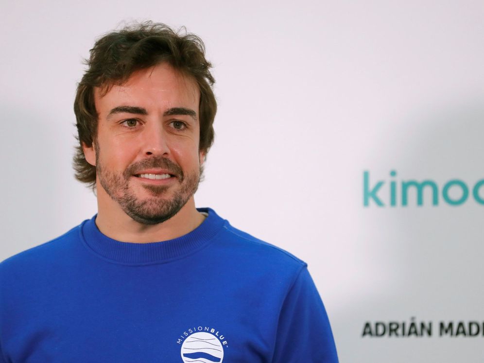 Foto: Fernando Alonso presentó el proyecto "mission blue x kimoa". (EFE)