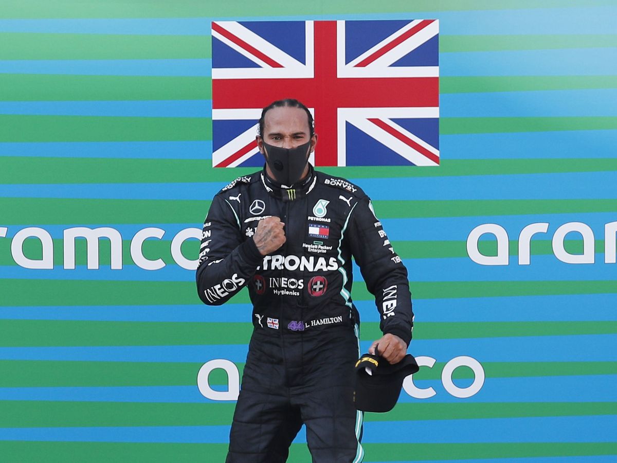 Foto: Lewis Hamilton celebra su triunfo en el GP de España. (Reuters)