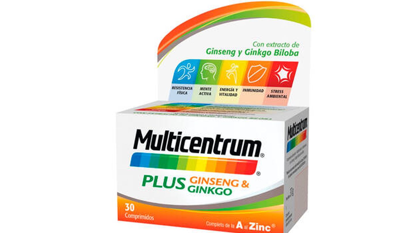 Complemento alimenticio multivitaminas Multicentrum Plus Ginseng 