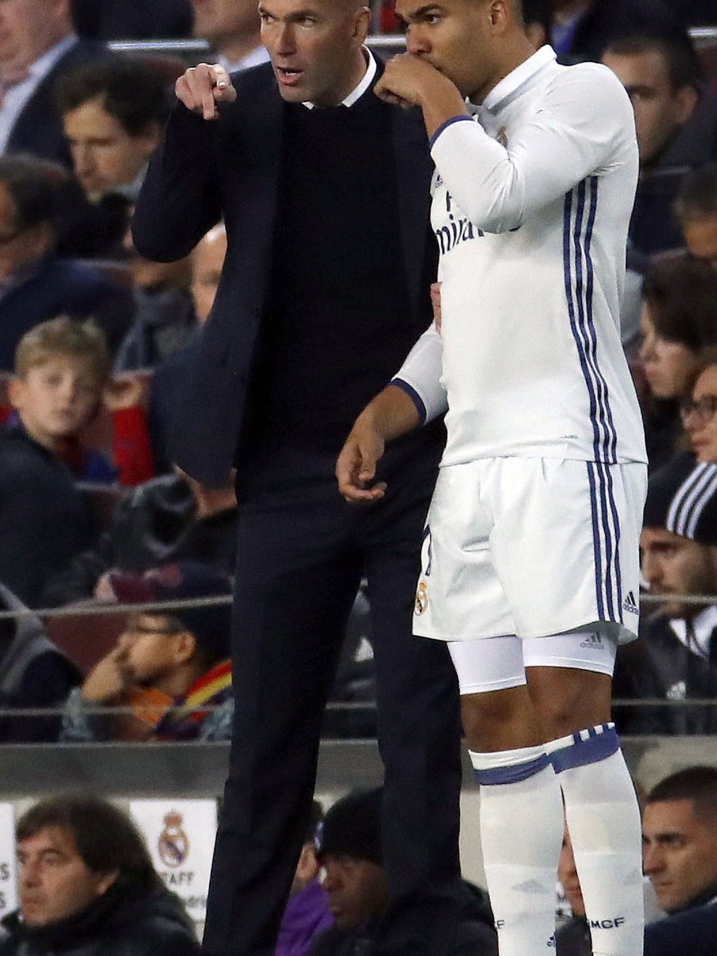 Zidane y Casemiro. 