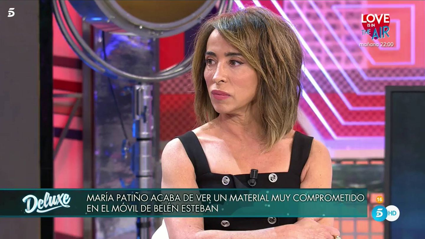 María Patiño, en el 'Deluxe'. (Mediaset)