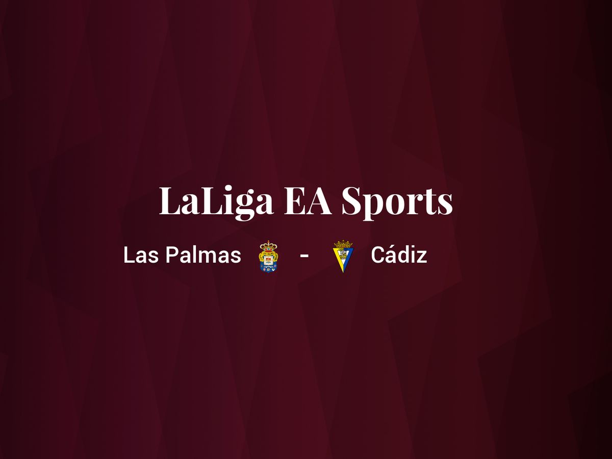 Foto: Resultados Las Palmas - Cádiz de LaLiga EA Sports (C.C./Diseño EC)