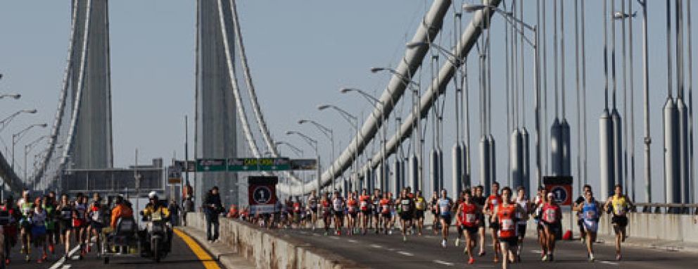 Foto: Helguera y Lasa, ex madridistas reconvertidos en atletas en la maratón de Nueva York