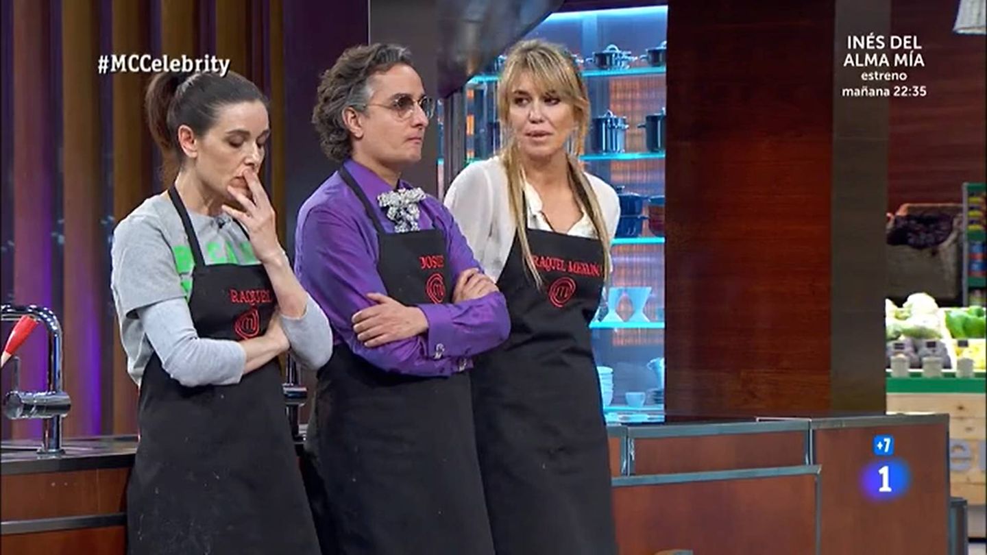 Raquel Sánchez Silva, Josie y Raquel Meroño, en 'Masterchef Celebrity'. (TVE)