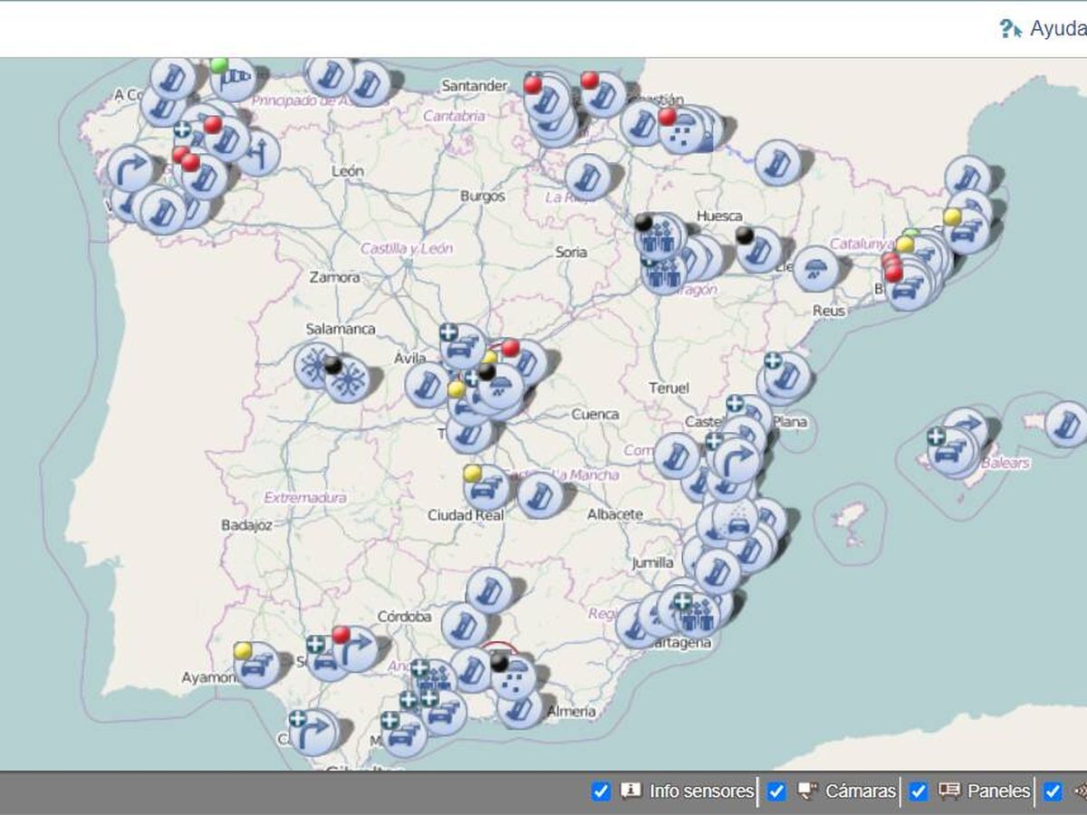 El mapa de la DGT que muestra en directo los cortes de carreteras por la  tractorada este miércoles en Madrid y el resto de España - Infobae