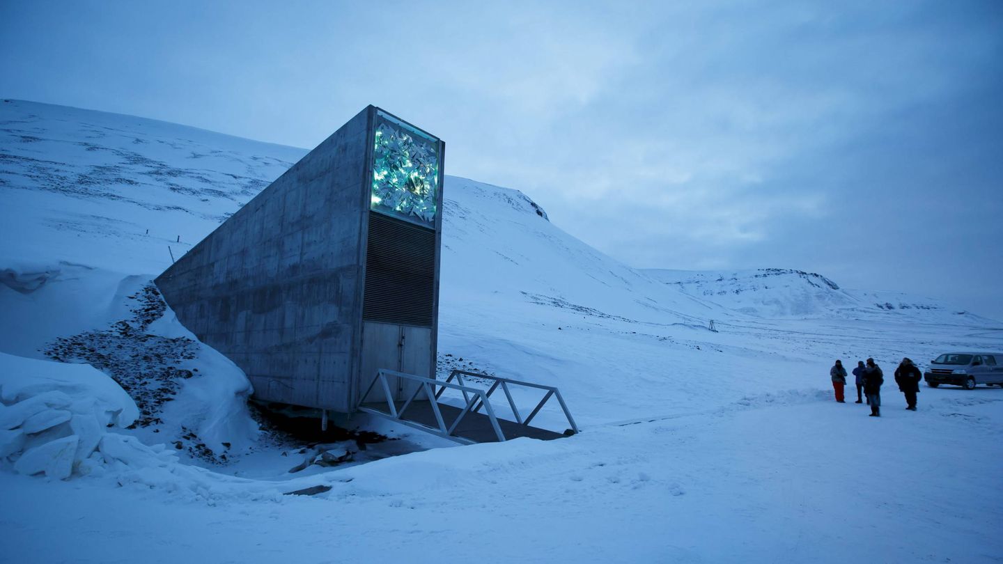 La entrada del Banco Mundial de Semillas de Svalbard, en Noruega. (Reuters)