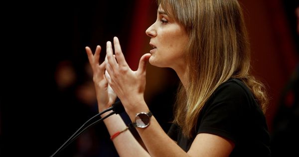 Foto: La presidenta del grupo parlamentario de Catalunya en Comú Podem, Jessica Albiach. (EFE)