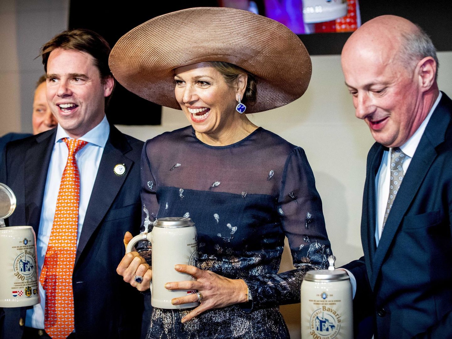 La reina Máxima en la celebración del 300 aniversario de la cerveza Bavaria. (EFE)