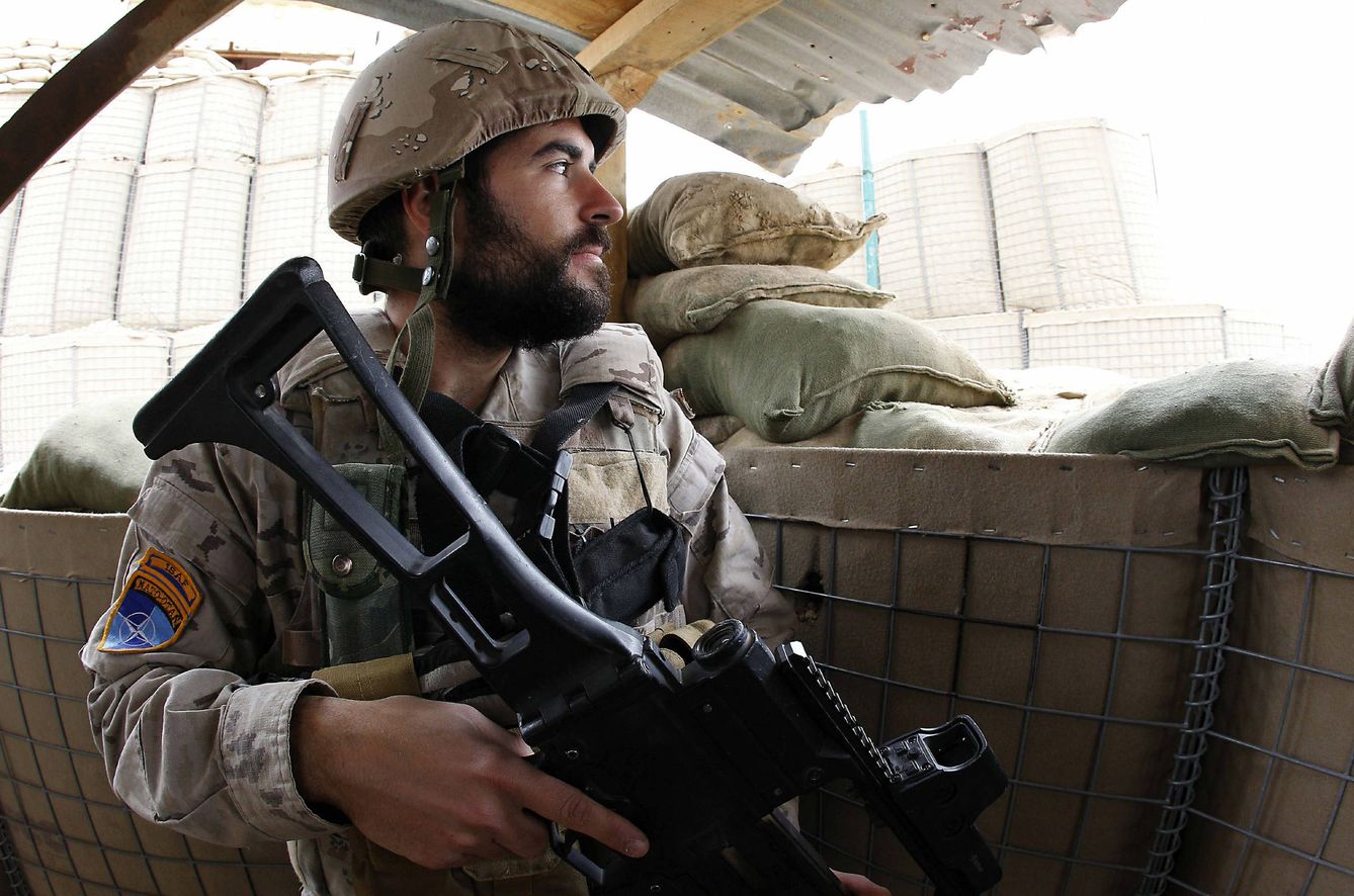Un tirador del ejército español en Badghis. (EFE)