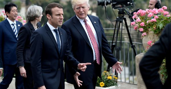 Foto: Emmanuel Macron y Donald Trump en la cumbre del G-7 en Taormina, el pasado 26 de mayo. (REUTERS)