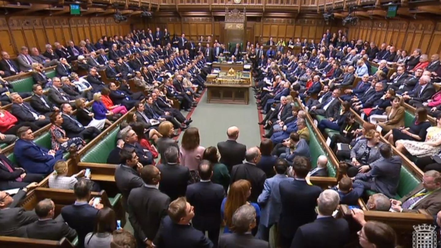 La tercera votación sobre el Brexit en el Parlamento en Londres. (EFE)