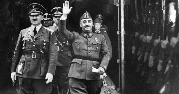 Foto: Francisco Franco y Adolf Hitler, en su encuentro en Hendaya en octubre de 1940. (Reuters)