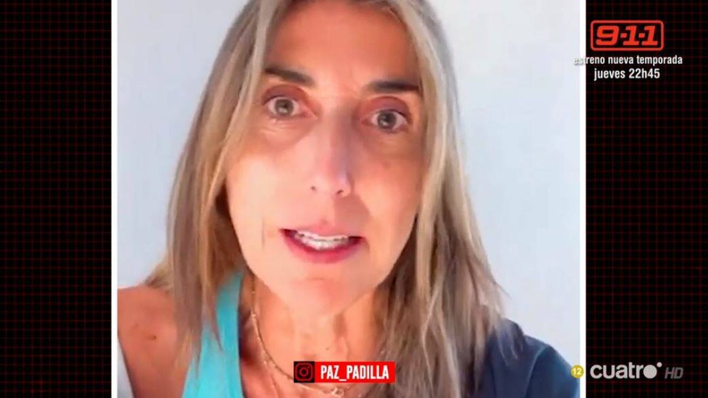 Paz Padilla, en un vídeo de Instagram. (Mediaset España)