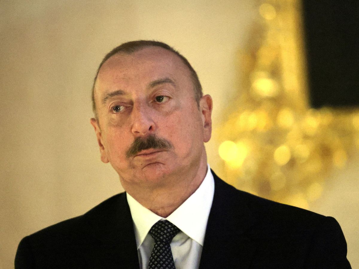 Foto: Ilham Aliyev, presidente de Azerbaiyán, el 26 de diciembre de 2023. (Vladimir Smirnov / REUTERS)