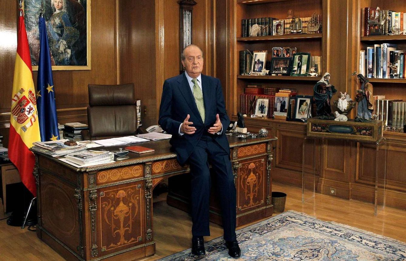 El rey Juan Carlos, durante uno de sus discursos. (EFE)