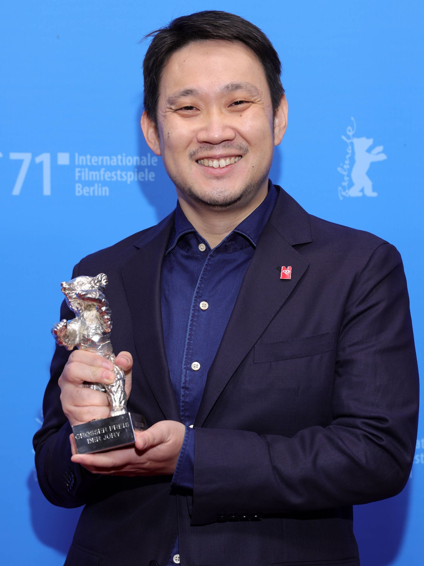 Ryūsuke Hamaguchi, en el Festival de Cine de Berlín de 2021. (Getty/Rentz)