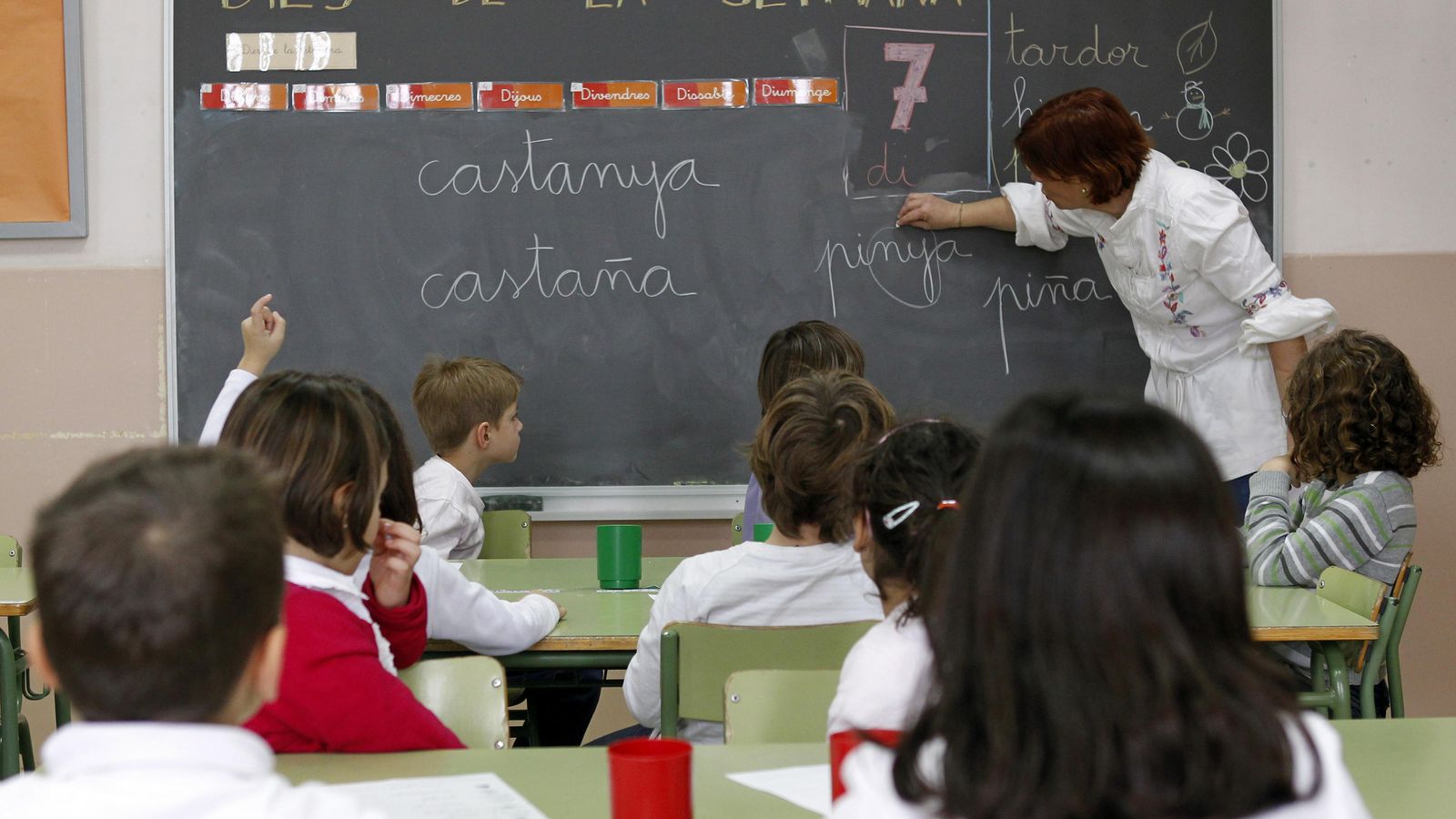 Foto: Clase de lengua en una escuela pública en Barcelona. (Reuters)