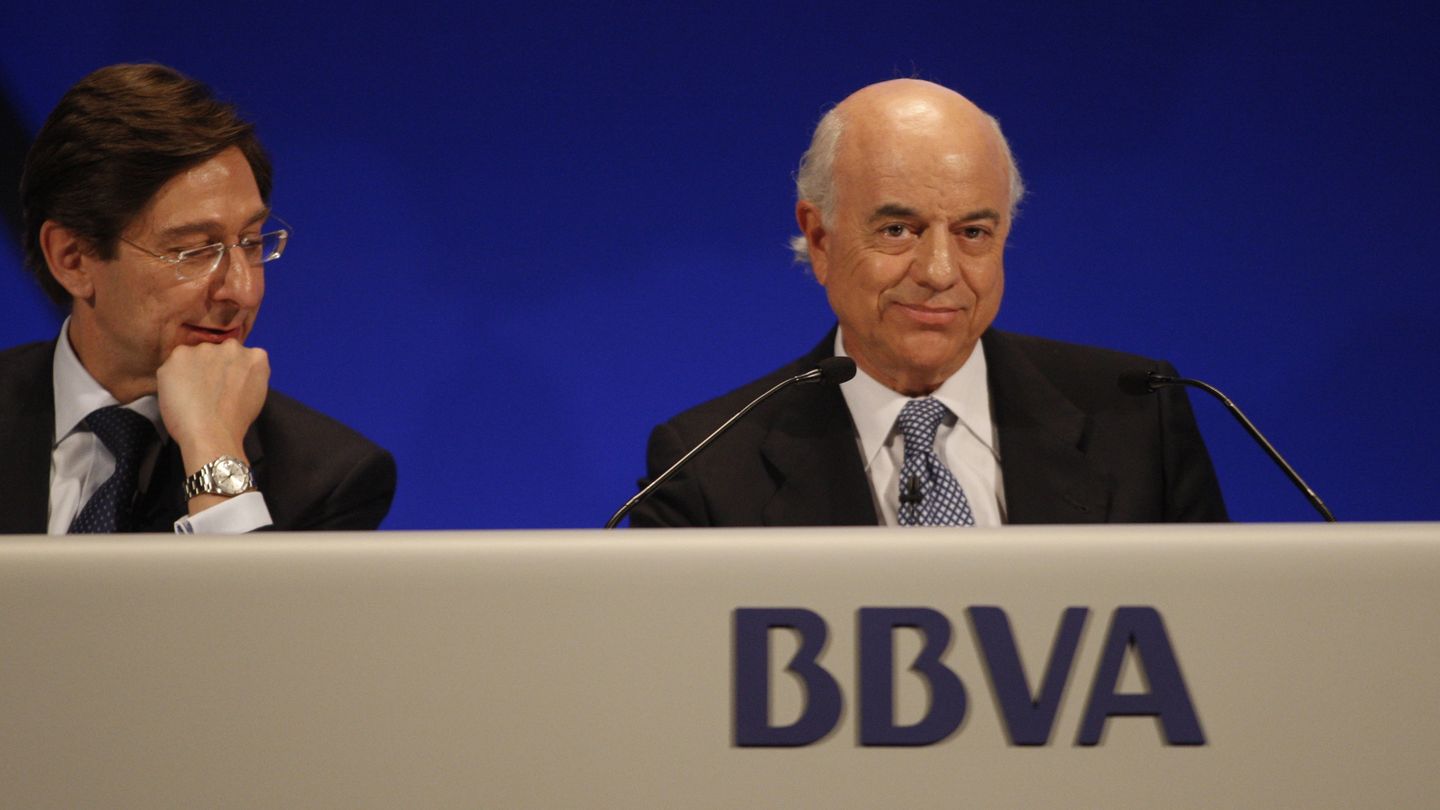 José Ignacio Goirigolzarri (actualmente en Bankia) y Francisco González, en su etapa juntos en BBVA.