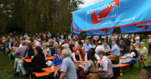 Foto: Fiesta de celebración poselectoral de Alternativa por Alemania en Bavaria. (Reuters)