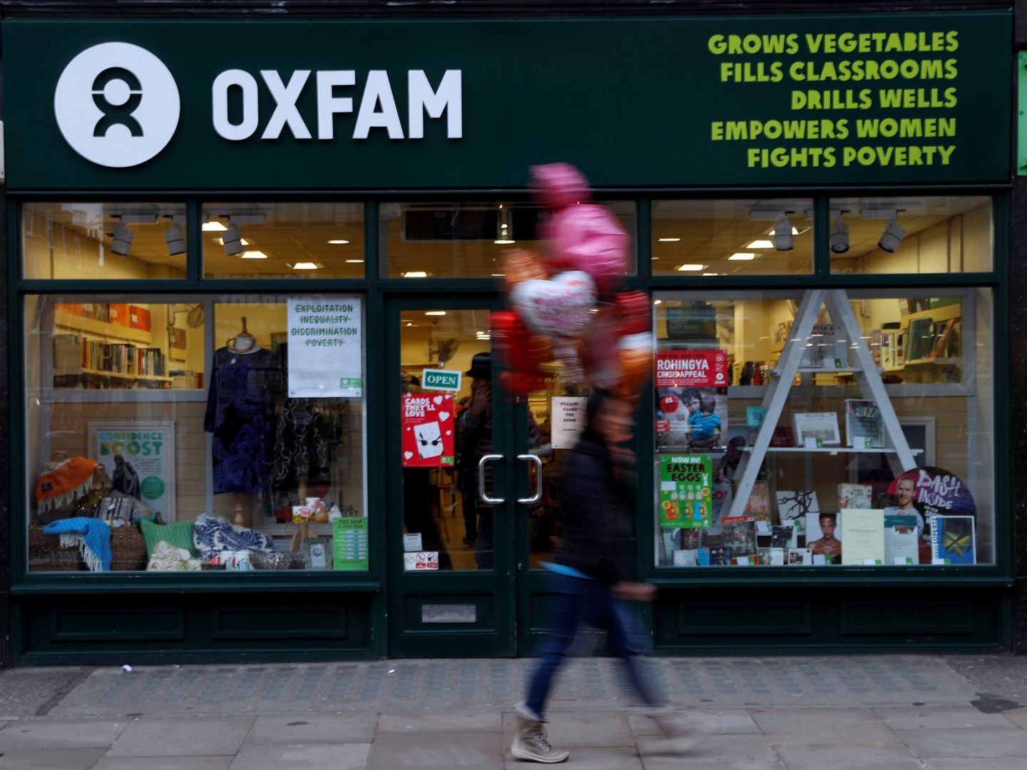 Un centro de Oxfam en Londres, Reino Unido. (Reuters)