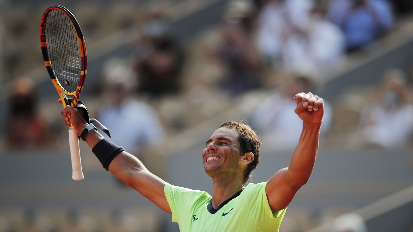 Rafa Nadal celebra su victoria. (Reuters)